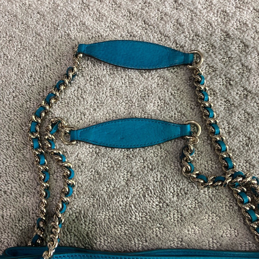 🖤SOLD🖤Gucci Soho Peacock Blue Bag - Picture 3 of 11
